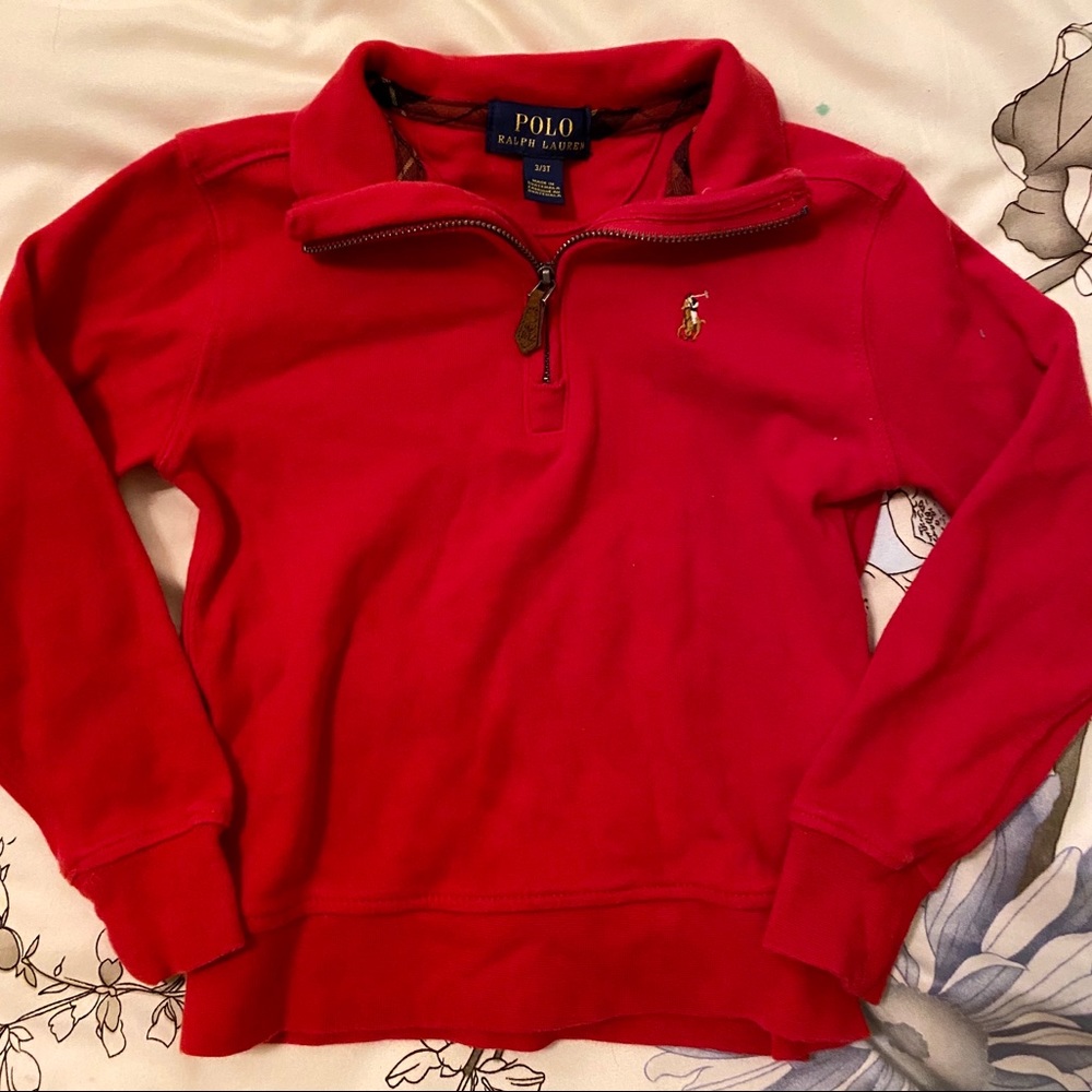 Toddler 3/3T Polo Pull Over Sweatshirt
